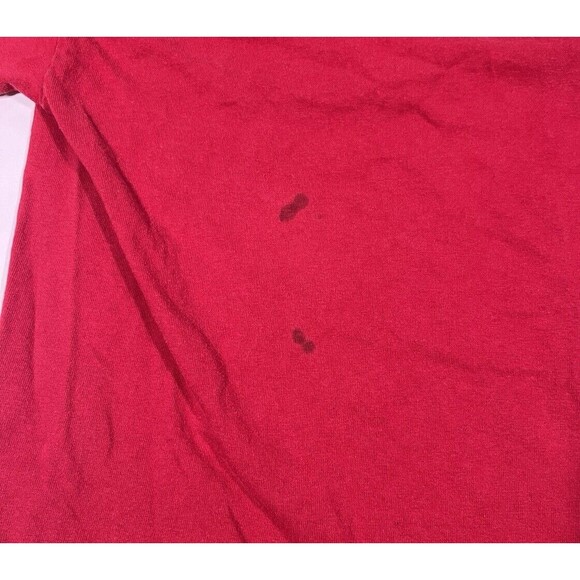 Vintage AS Sports IU Indiana Hoosiers Tee Red Adult Large Y2K 90s Distressed - Picture 6 of 6